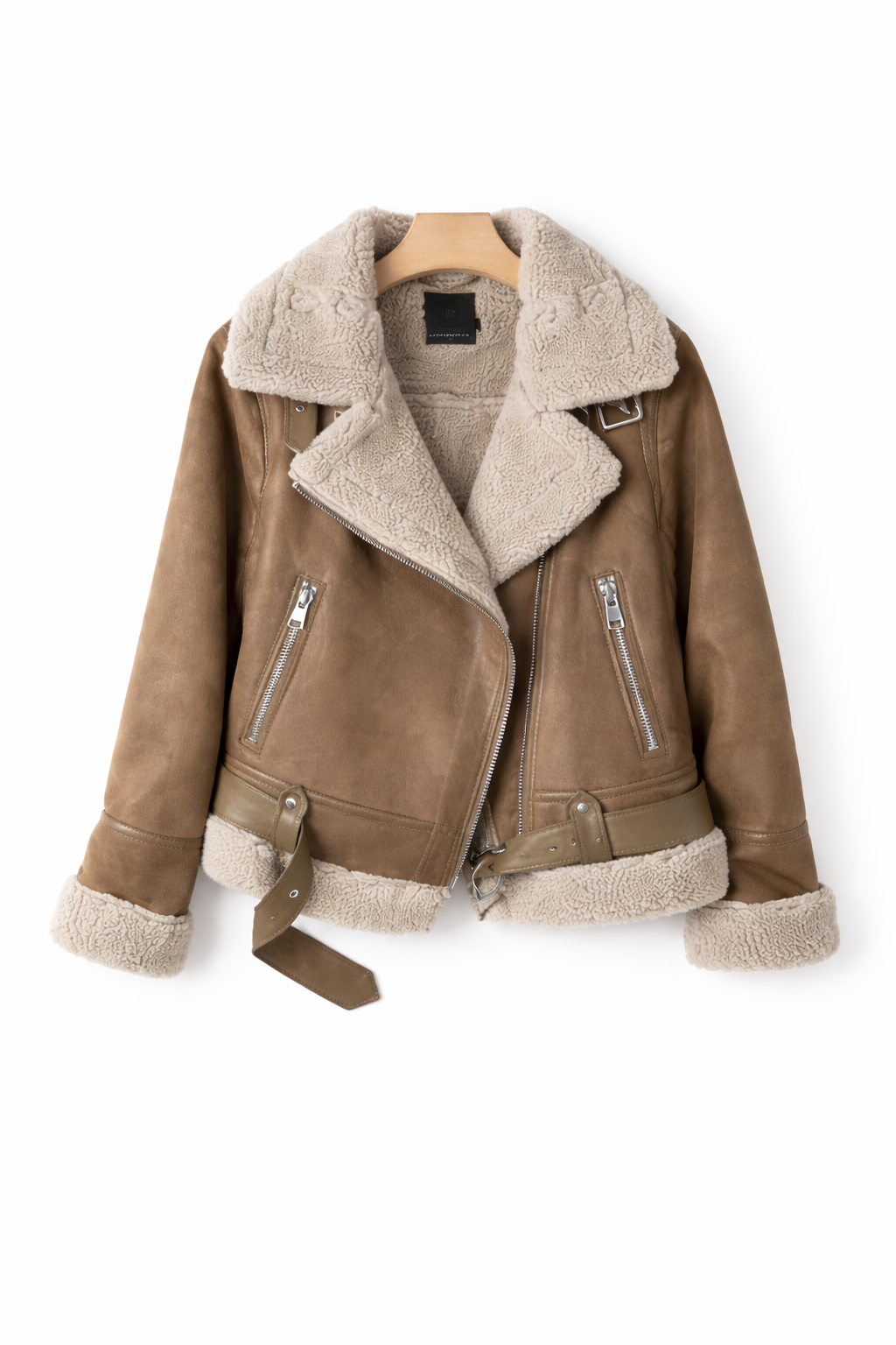 Chaqueta Aviador con Forro Borrego