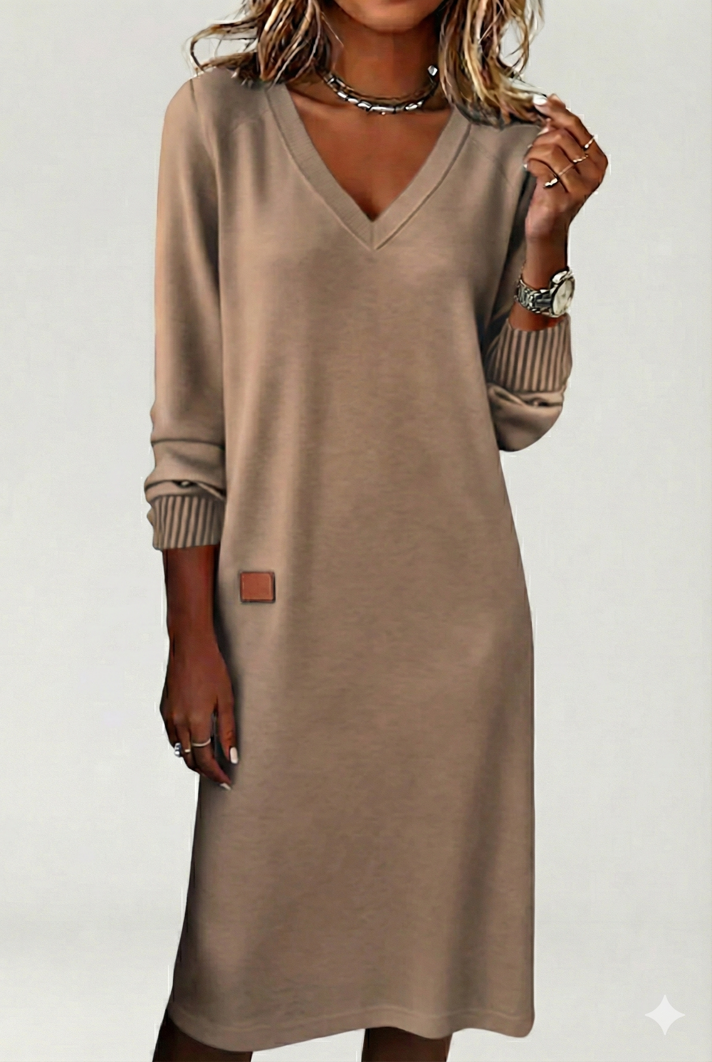 Silvia — Vestido largo de punto suave