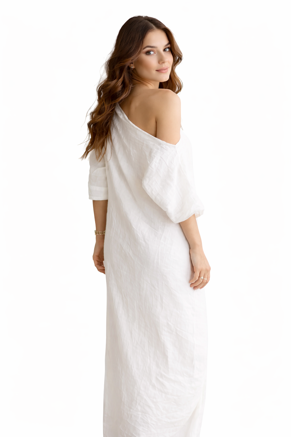 Vestido Asimétrico de Lino