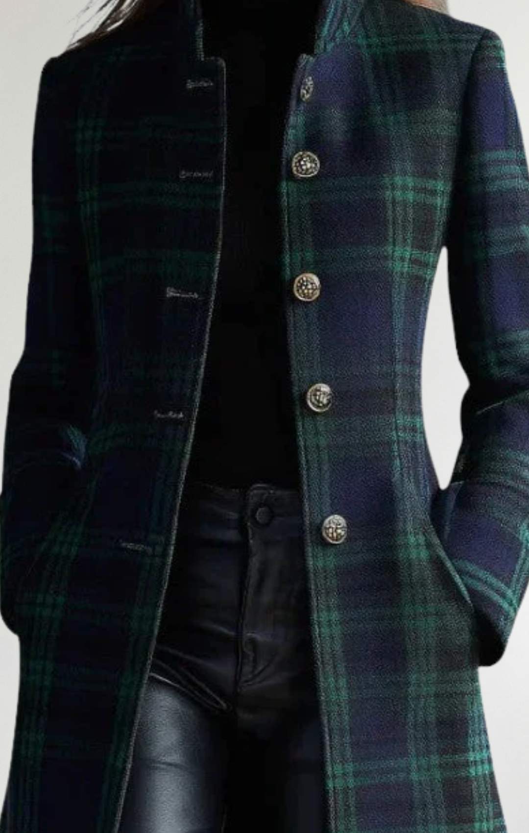 Rebeca™ | Abrigo elegante a cuadros atemporal