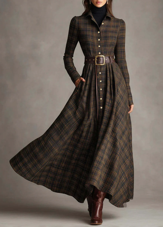 Sara™ | Vestido largo vintage