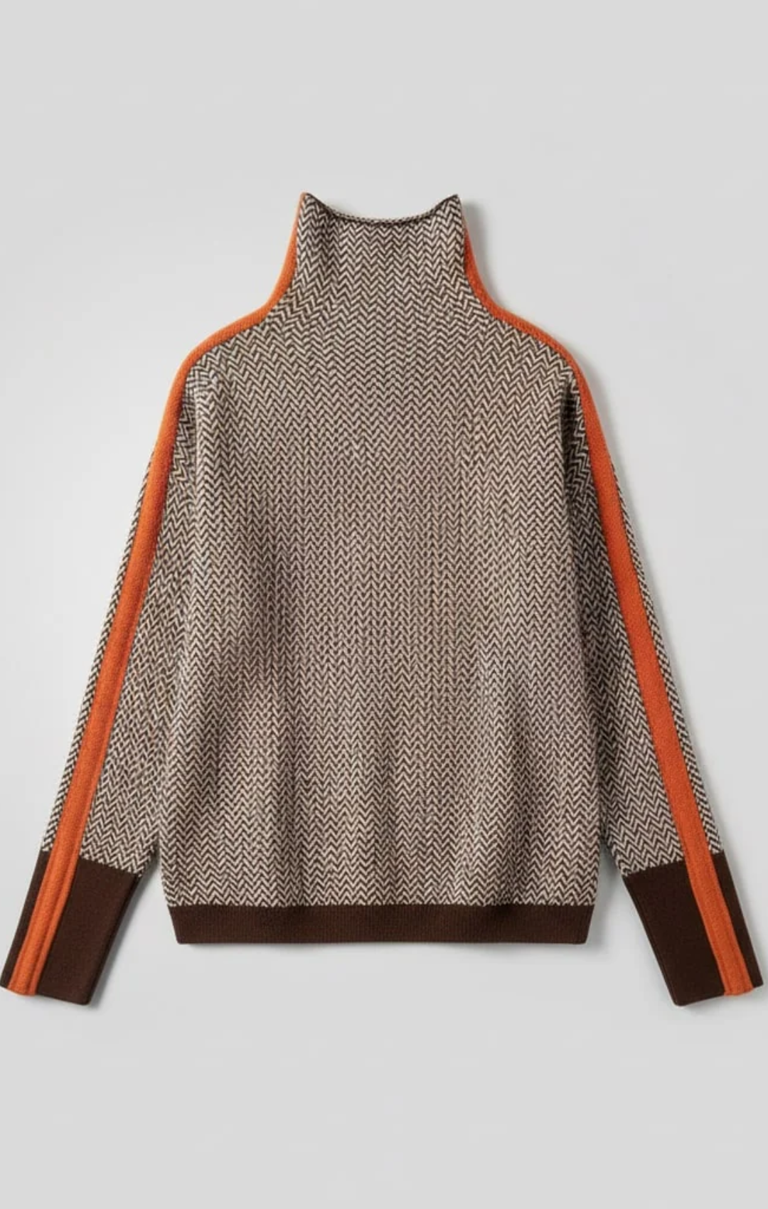 Susana | Jersey de cuello alto con rayas en contraste