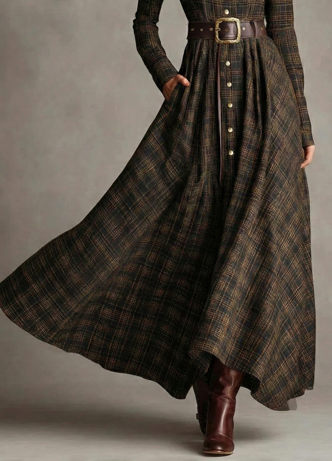 Sara™ | Vestido largo vintage