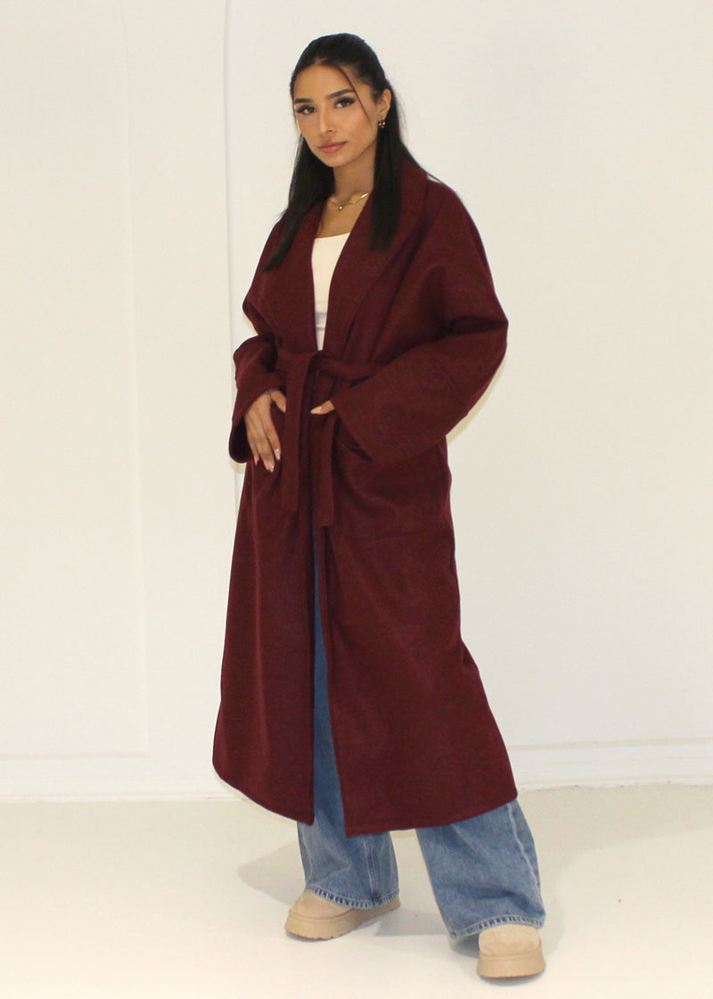 Lara - Chaqueta suave con cinturón