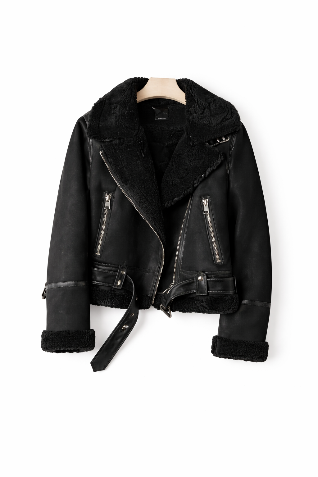 Chaqueta Aviador con Forro Borrego