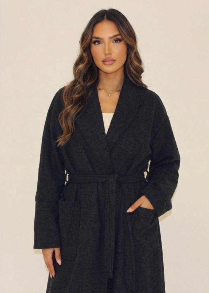 Lara - Chaqueta suave con cinturón