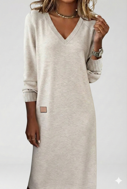 Silvia — Vestido largo de punto suave