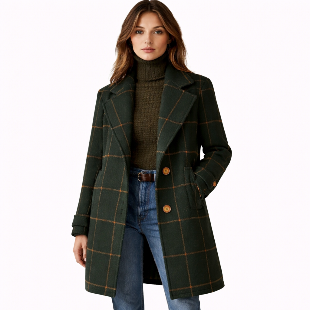 Fabiola | Abrigo clásico a cuadros